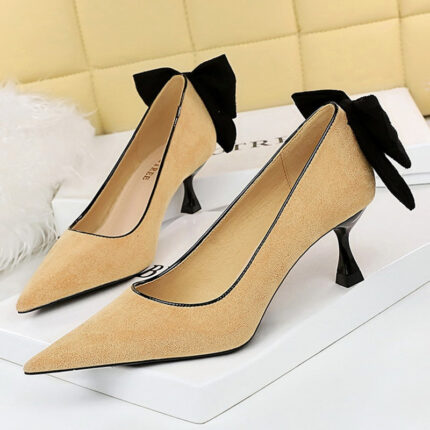 17175-B2High heels, fashionable and sweet women's shoes-Bigtree shoes