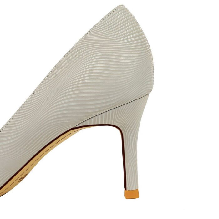 3226-A1High heels women's wedding stiletto shoes women's fashion leather office party shoes-Bigtree shoes - Image 3