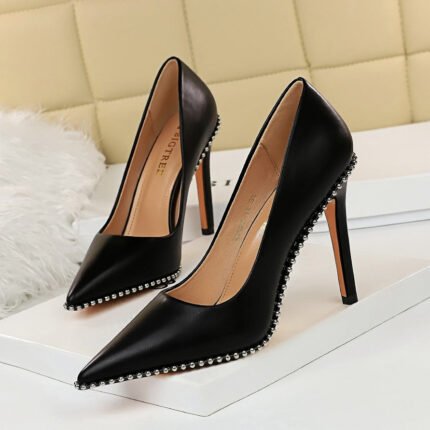1829-3Versatile fashion  pointed women's shoes-Bigtree shoes