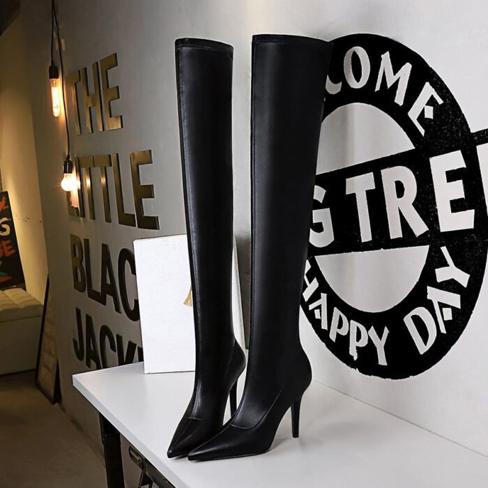 9822-3Versatile fashion sexy pointed women's shoes-Bigtree shoes - Image 4