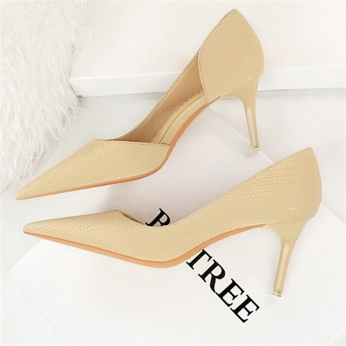 1363-A1Women's shoes Fashion pointed women's stiletto shoes-Bigtree shoes - Image 3