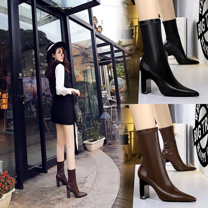 3128-12European and American Style Versatile Fashion Women's Shoes-Bigtree shoes - Image 4