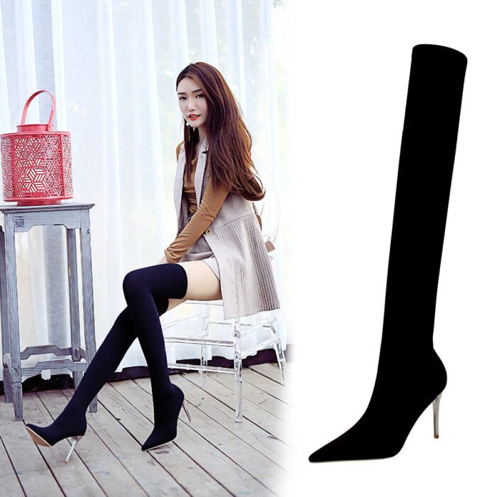 9611-1Simple and fashionable European and American pointed women's shoes-Bigtree shoes - Image 2