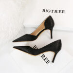3165-A1Snake women's high heels green high heels pointed non-slip women's shoes -Bigtree shoes - Image 4