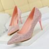 9219-A22Elegant and pointy women's fashion shoes-Bigtree shoes