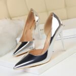 18188-1Fashion high heel women's pointed  shoes-Bigtree shoes