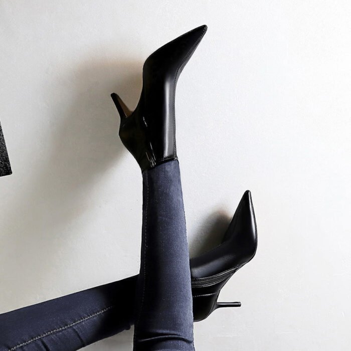 8788-2Simple and fashionable European and American pointed women's shoes-Bigtree shoes - Image 1