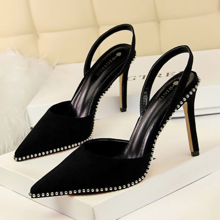 313-2Simple and fashionable European and American pointed women's shoes-Bigtree shoes - Image 1