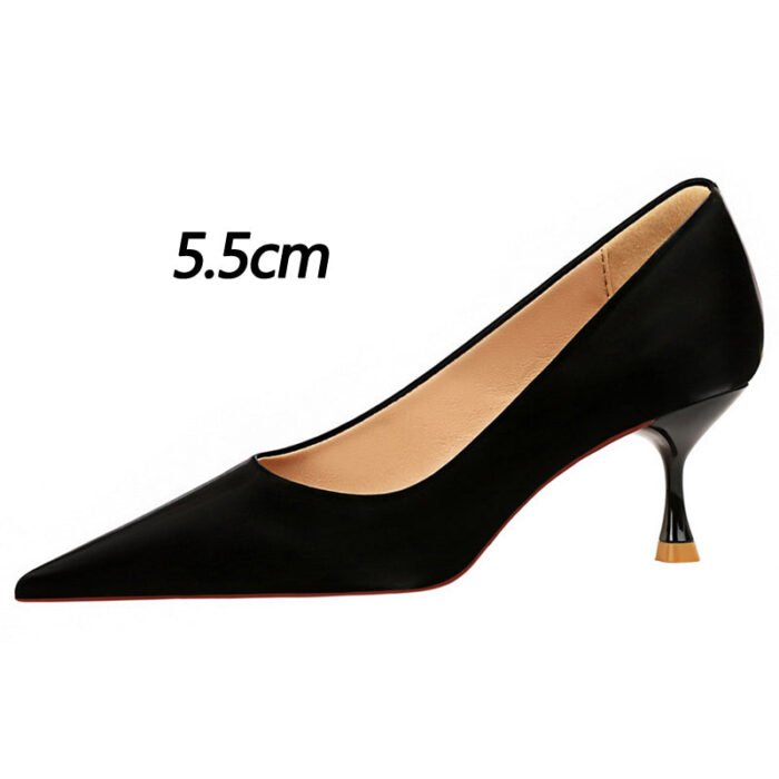 1961-2Fashion high heel women's pointed sexy shoes-Bigtree shoes - Image 2