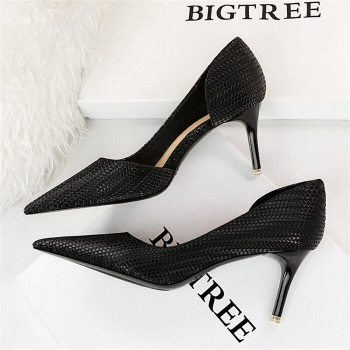 1363-A1Women's shoes Fashion pointed women's stiletto shoes-Bigtree shoes - Image 5