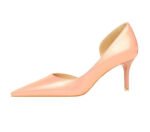 1363-A2 Korean fashion slim banquet fine heel high heel shallow pointed side hollow patent leather women's shoes single shoes high - Image 38