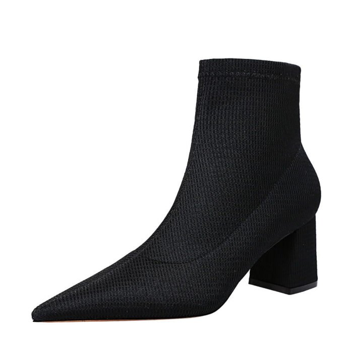 1988-10Fashion high heel women's pointed sexy shoes-Bigtree shoes - Image 4