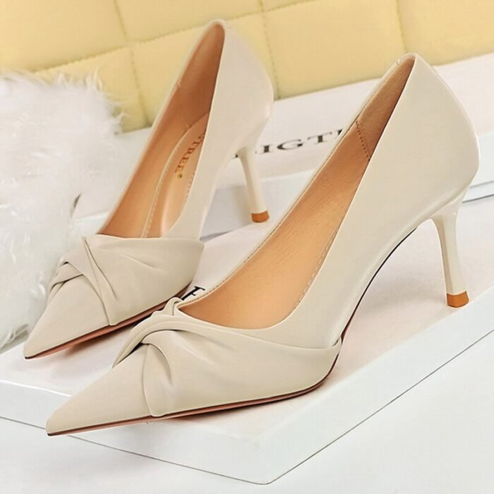 3391-A3Elegant and pointy women's fashion shoes-Bigtree shoes - Image 1
