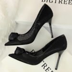 1853-2Simple and fashionable European and American pointed women's shoes-Bigtree shoes