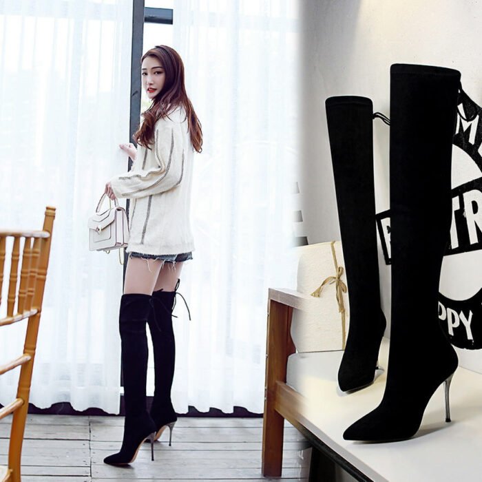 8663-5Simple and fashionable European and American pointed women's shoes-Bigtree shoes - Image 2