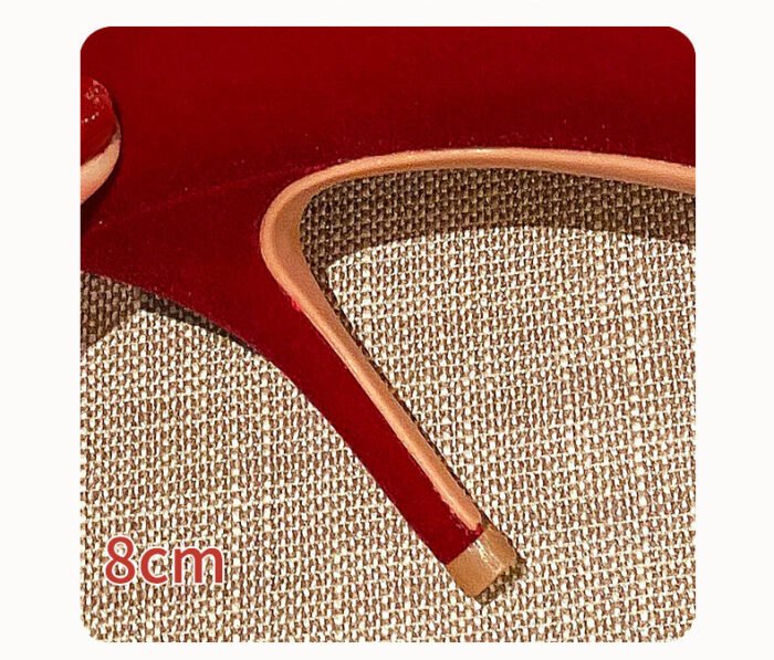 Runnig heels Runnig heels 878-31 Wedding Shoes Bridal Shoes Wedding Dress Two-Way Red High Heels Women's Shoes - Image 6