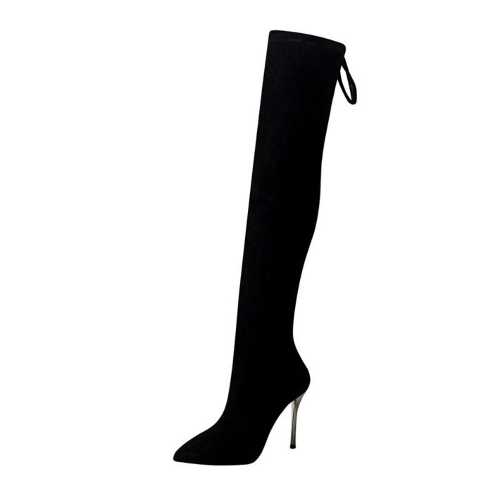 8663-5Simple and fashionable European and American pointed women's shoes-Bigtree shoes - Image 5