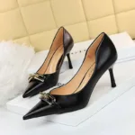 386-1Fashion high heel women's pointed shoes-Bigtree shoes - Image 3