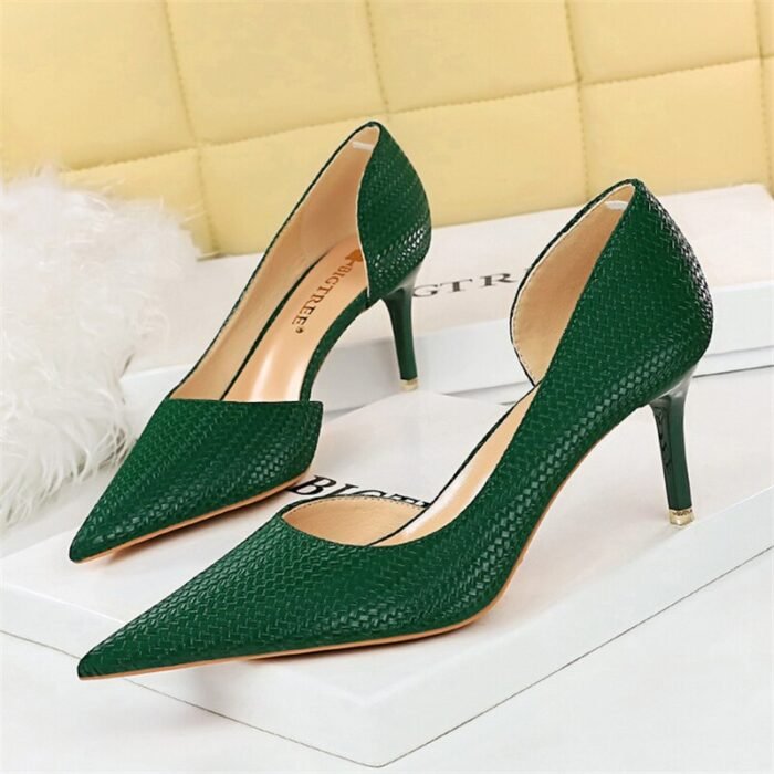 1363-A1Women's shoes Fashion pointed women's stiletto shoes-Bigtree shoes - Image 1