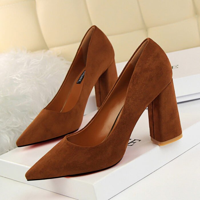 828-2Simple and fashionable European and American pointed women's shoes-Bigtree shoes - Image 1