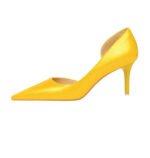 1363-A2 Korean fashion slim banquet fine heel high heel shallow pointed side hollow patent leather women's shoes single shoes high - Image 42