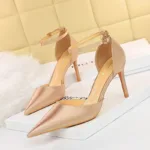 3091-1Fashion high heel women's pointed shoes-Bigtree shoes