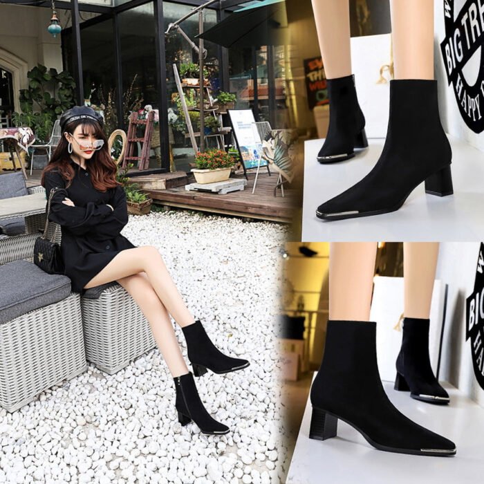 C829-1European and American Style Versatile Fashion Women's Shoes-Bigtree shoes - Image 3