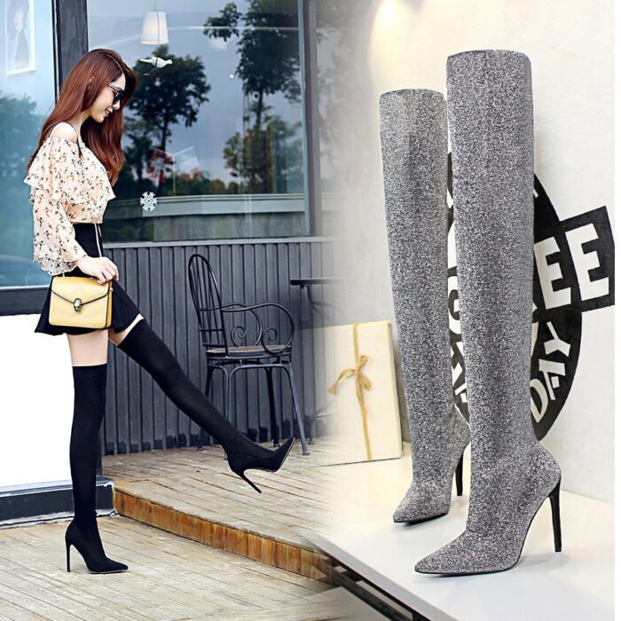 125-1Fashion high heel women's pointed sexy shoes-Bigtree shoes - Image 2