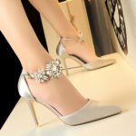 520-10Simple and fashionable European and American pointed women's shoes-Bigtree shoes