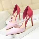 830-2Fashion high heel women's pointed shoes-Bigtree shoes