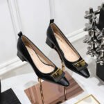 BIGTREE SHOES 1235-K56 European and American Style Business Ol Women's Shoes Shallow Mouth Square Toe Metal Buckle Chunky Heel Mid Heel Commuter Shoes Women - Image 4