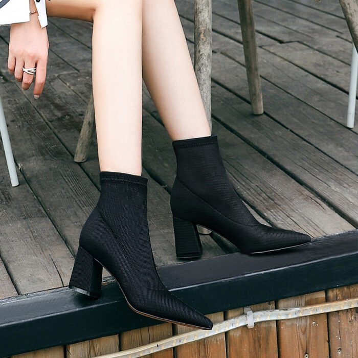 1988-10Fashion high heel women's pointed sexy shoes-Bigtree shoes - Image 2