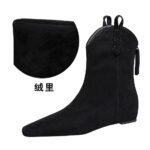 BIGTREE 6632-11 Retro Korean version inner height-increasing short women's boots pedicure and thin versatile suede rear zipper winter short boots - Image 9